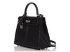 Hermès Black Swift Padded Kelly 25