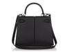 Hermès Black Swift Padded Kelly 25