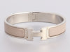 Hermès Narrow Gray Clic-Clac Bracelet