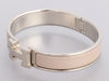 Hermès Narrow Gray Clic-Clac Bracelet