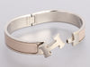 Hermès Narrow Gray Clic-Clac Bracelet