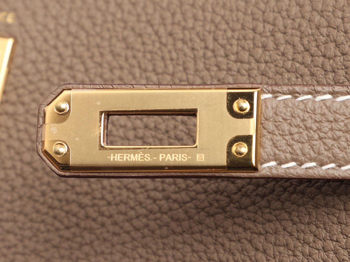 Hermès Etoupe Togo Kelly 25