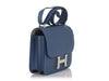 Hermès Bleu Agate Epsom and Gris Mouette Verso Constance 24