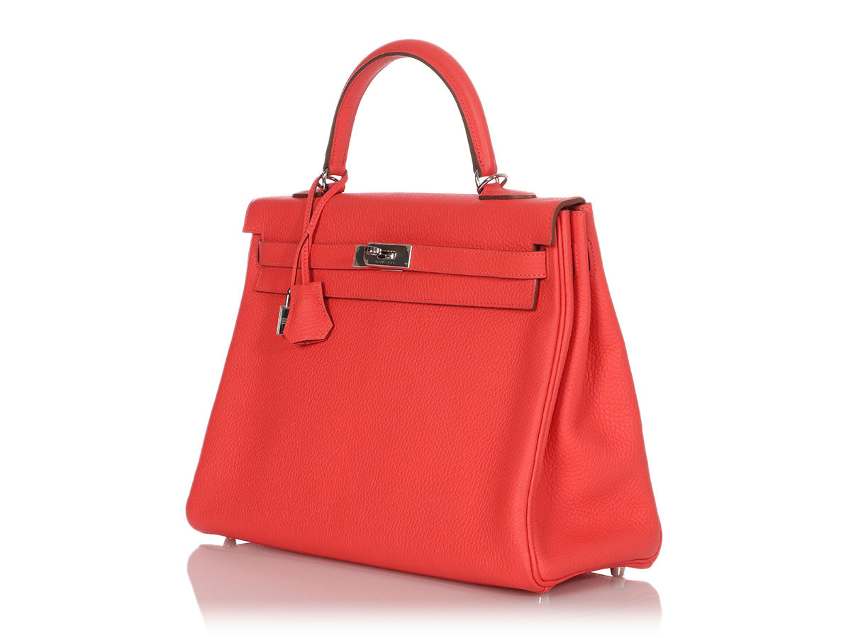 Hermes Taurillon Clemence Evelyne III PM Rose Jaipur