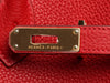 Hermès Red Clémence Birkin 35