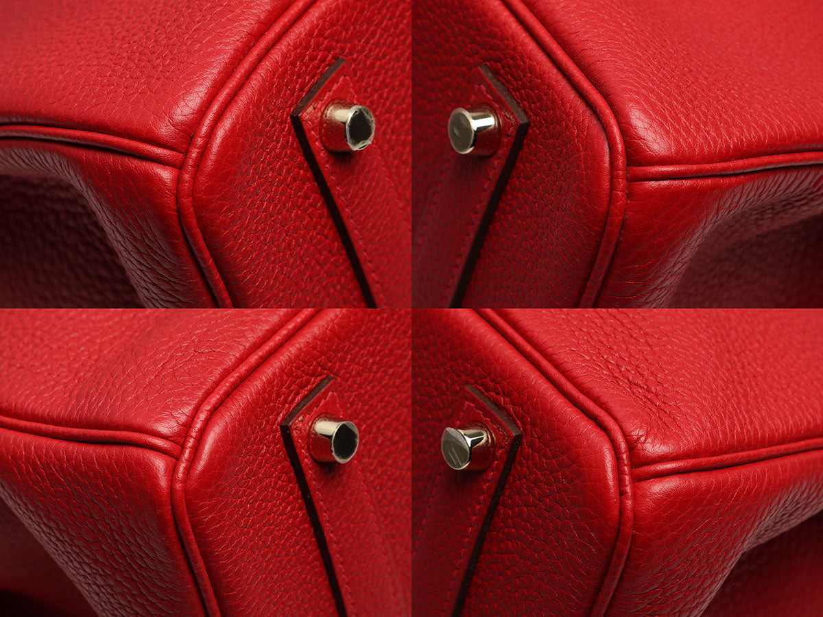 Hermes Birkin 35 Clemence Red - THE PURSE AFFAIR