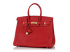 Hermès Red Clémence Birkin 35