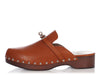 Hermès Brown Leather Carlotta Mules
