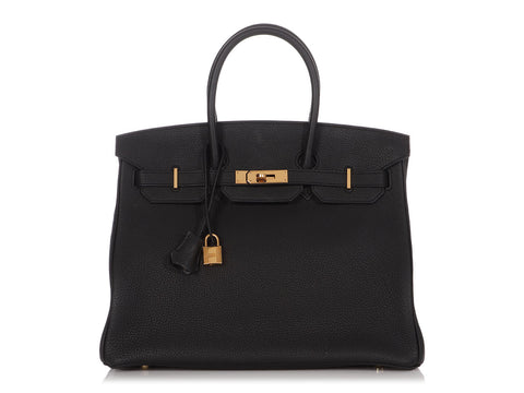 Hermès Black Togo Birkin 35