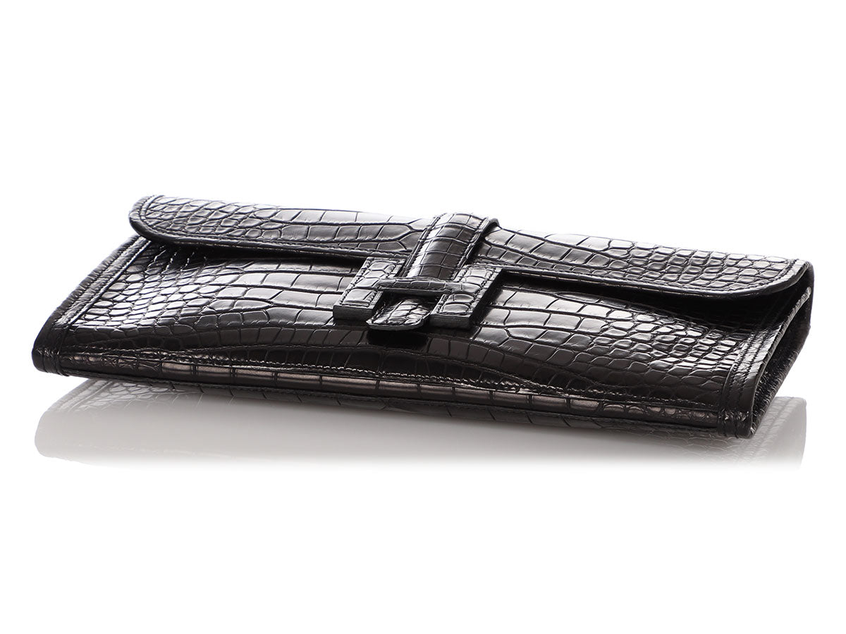 hermes jige clutch crocodile