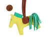 Hermès Lime Lambskin Grigri Rodeo Horse Bag Charm PM