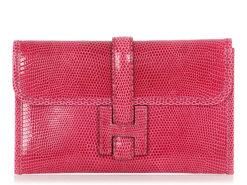 Hermès Mini Fuchsia Lizard Jigé