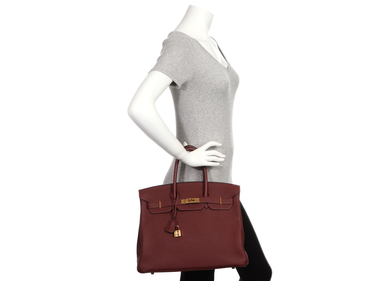 HERMES Togo BIRKIN 30 Rouge H 1283735