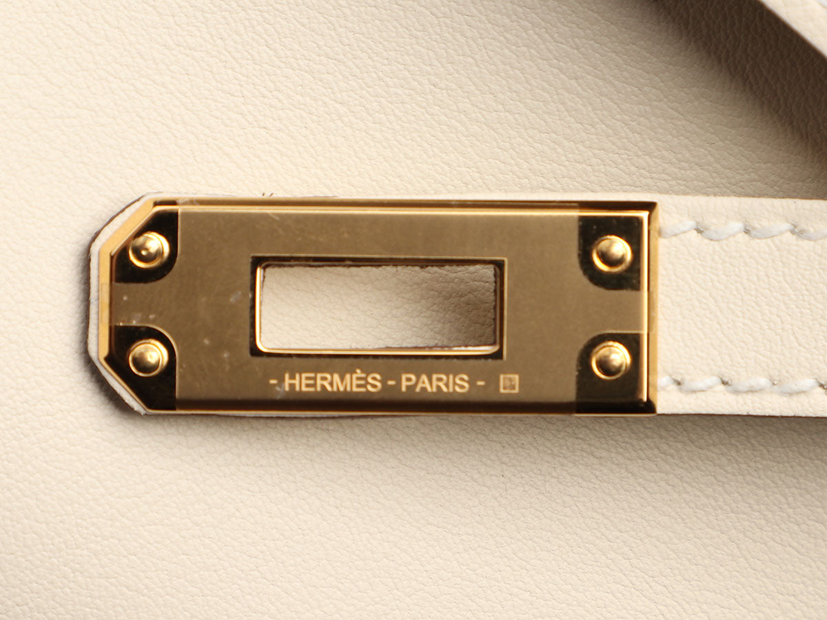 Hermes Kelly Pochette Swift Nata GHW Stamp Z