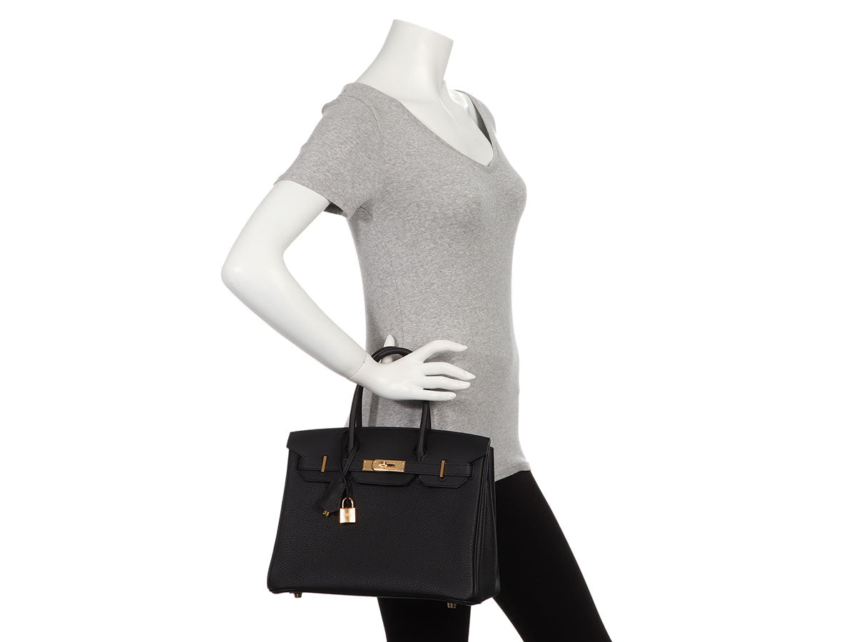 Hermes Birkin 30, 3-in-1, Black Togo