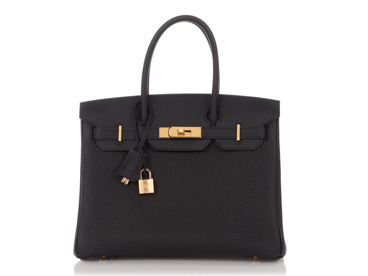 Hermes Birkin 30, 3-in-1, Black Togo