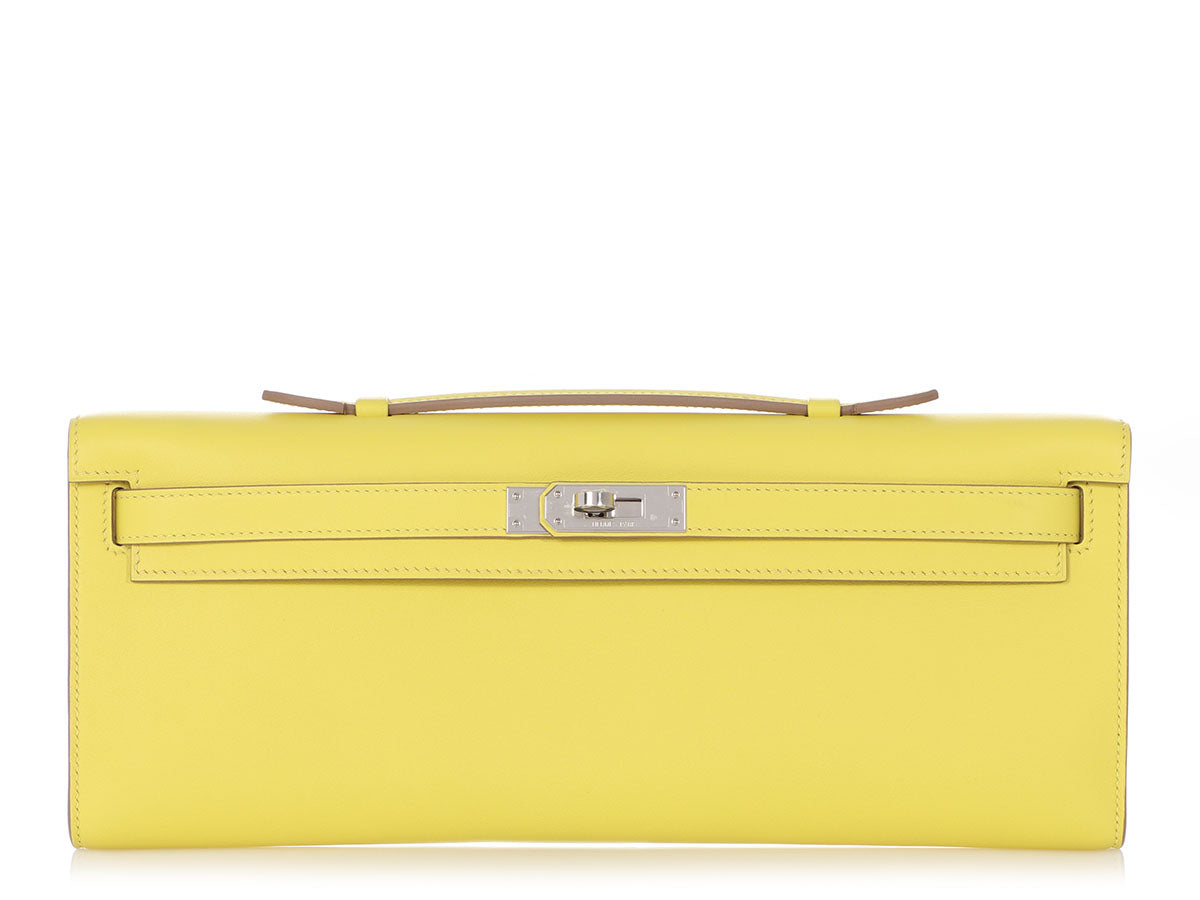 Hermes Kelly Cut Lime Swift Gold Hardware