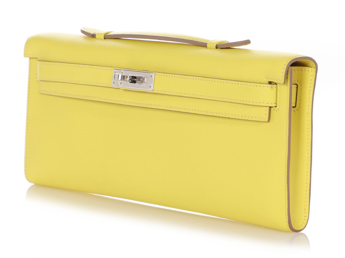 Hermes Kelly Mini Clutch In Chai Swift Leather And Gold Hardware