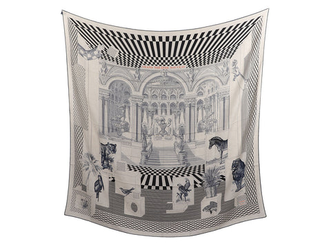 Hermès Grand Théatre Nouveau Cashmere Silk Shawl 140cm