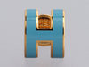 Hermès Blue Jean Enamel Mini Pop H Pierced Earrings