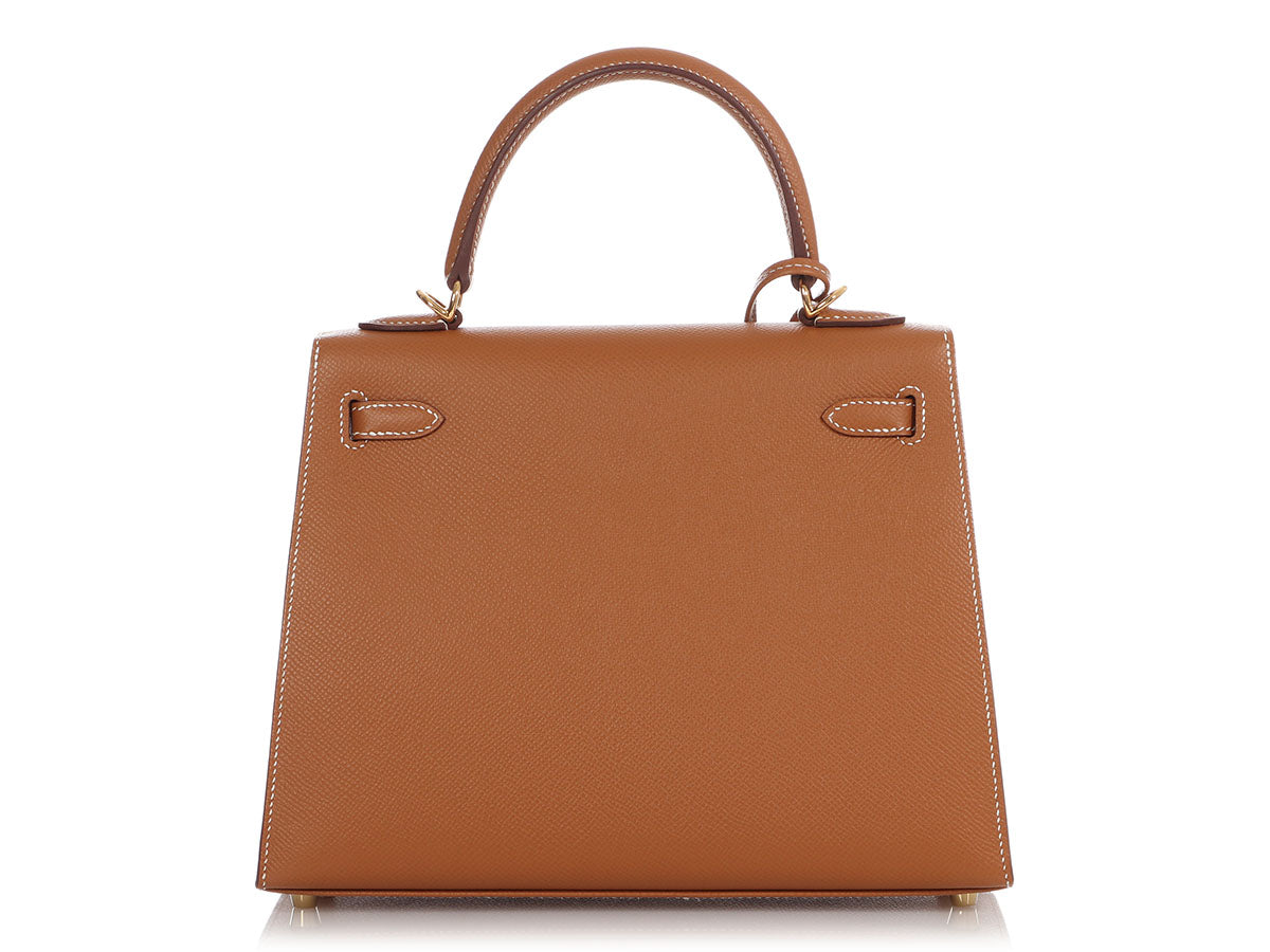 Hermes Kelly Retourne 28 Bleu Pale Clemence Gold Hardware