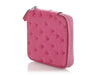 Hermès Fuchsia Ostrich Zip Around Notebook Cover PM