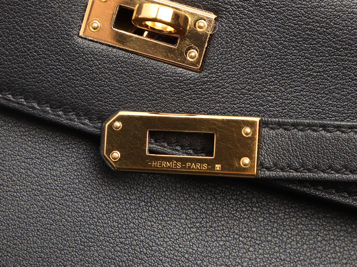 Hermès Kelly Pochette Swift Black