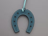 Hermès Light Blue and Teal Horseshoe Paddock Bag Charm