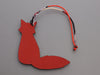 Hermès Bamboo and Red Petit H Fox Bag Charm GM
