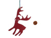 Hermès Purple and Red Petit H Reindeer Bag Charm GM