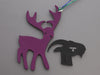 Hermès Purple and Red Petit H Reindeer Bag Charm GM