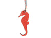 Hermès Blue and Orange Petit H Seahorse Bag Charm PM