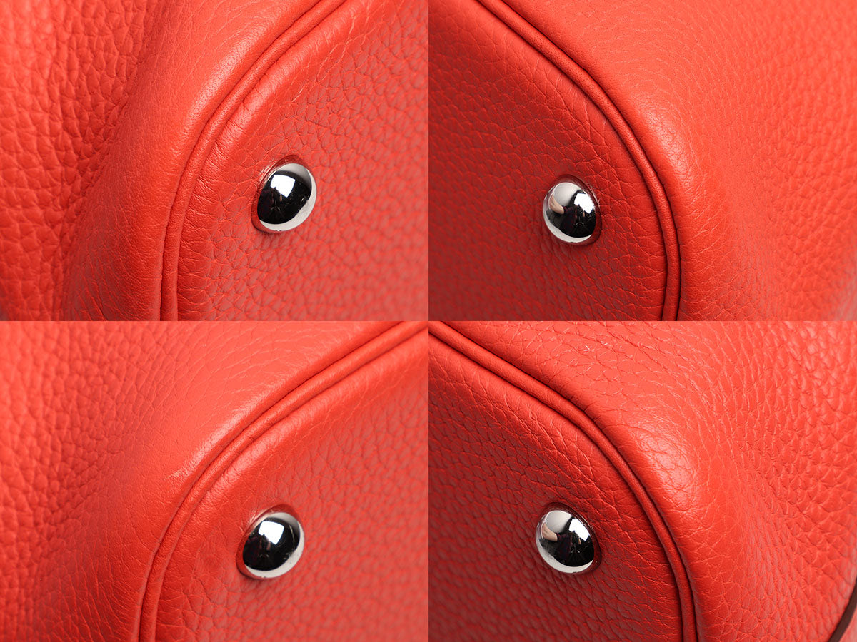 Hermes Rouge H Red Clemence Bolide 35/37 Bag – Boutique Patina