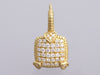 Judith Ripka 18K Yellow Gold Diamond Pierced Drop Earrings