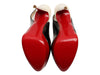 Christian Louboutin Tricolor Patent Lady Peep Slingback Platform Pumps
