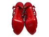Christian Louboutin Red Suede Larissa Plato 150 Platform Sandals