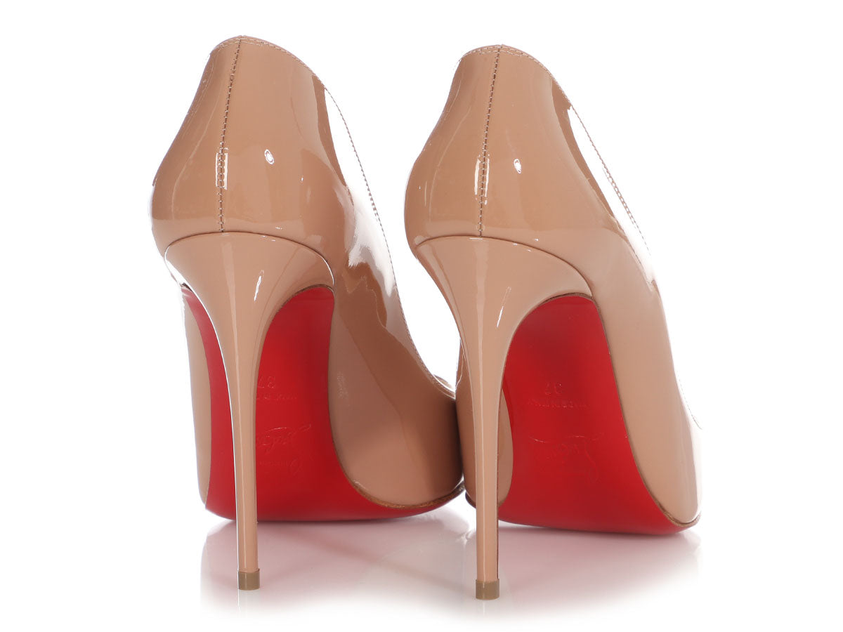 Christian Louboutin Nude Iriza 100 Heels – Dina C's Fab and Funky