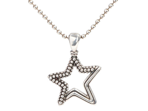 Lagos Sterling Silver Star Pendant Necklace