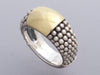 Lagos Two-Tone Caviar High Bar Ring