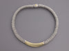Lagos Two-Tone Caviar Bar Necklace