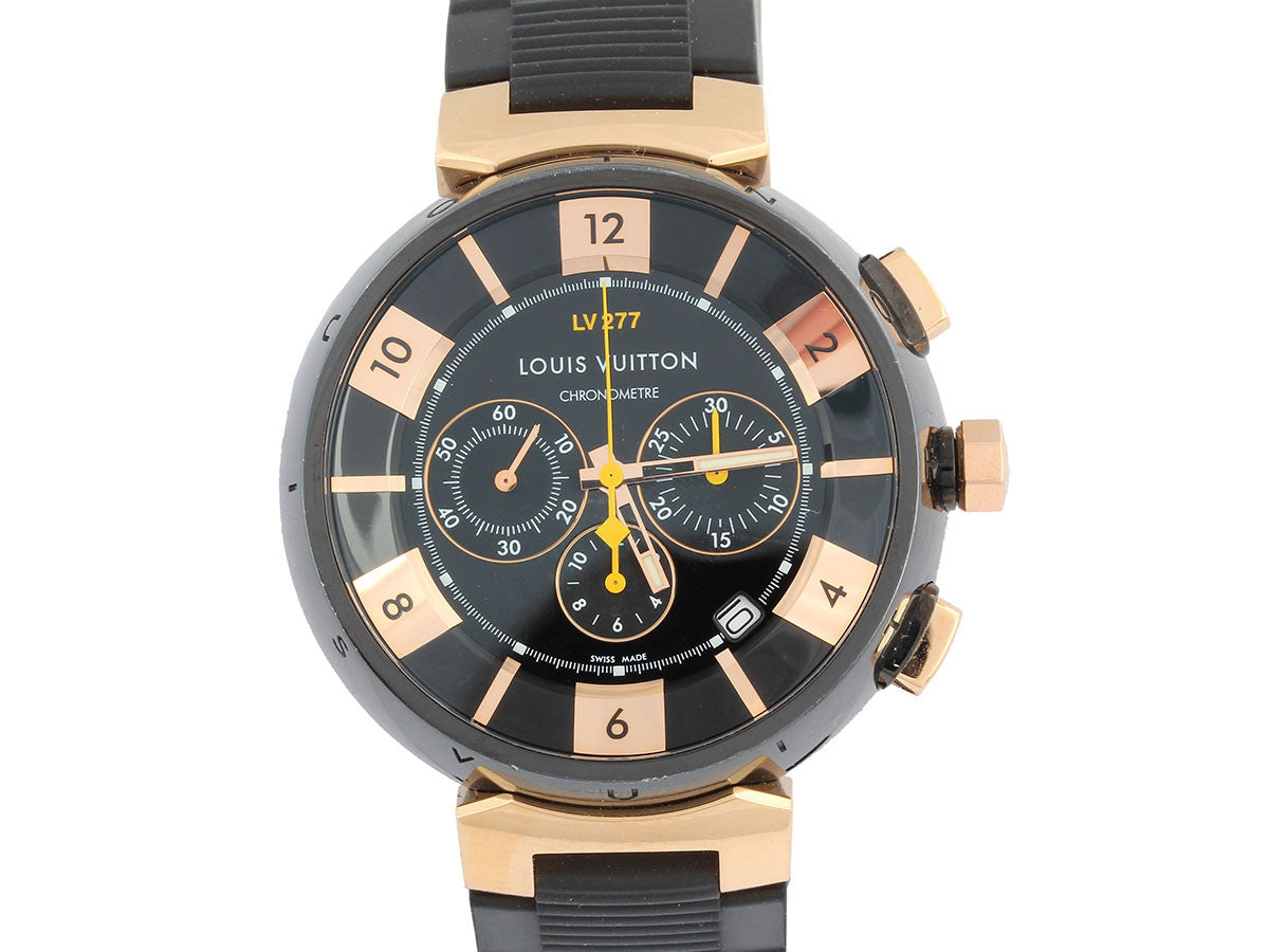 Louis Vuitton Tambour Chronograph Automatic Men's Watch at 1stDibs