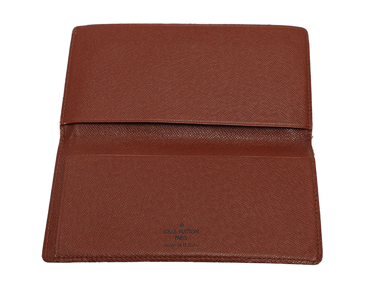 monogram checkbook wallet