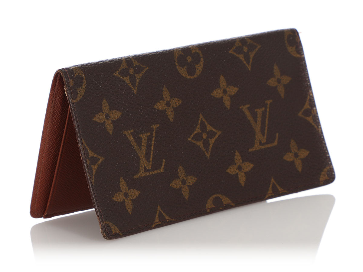 monogram canvas checkbook