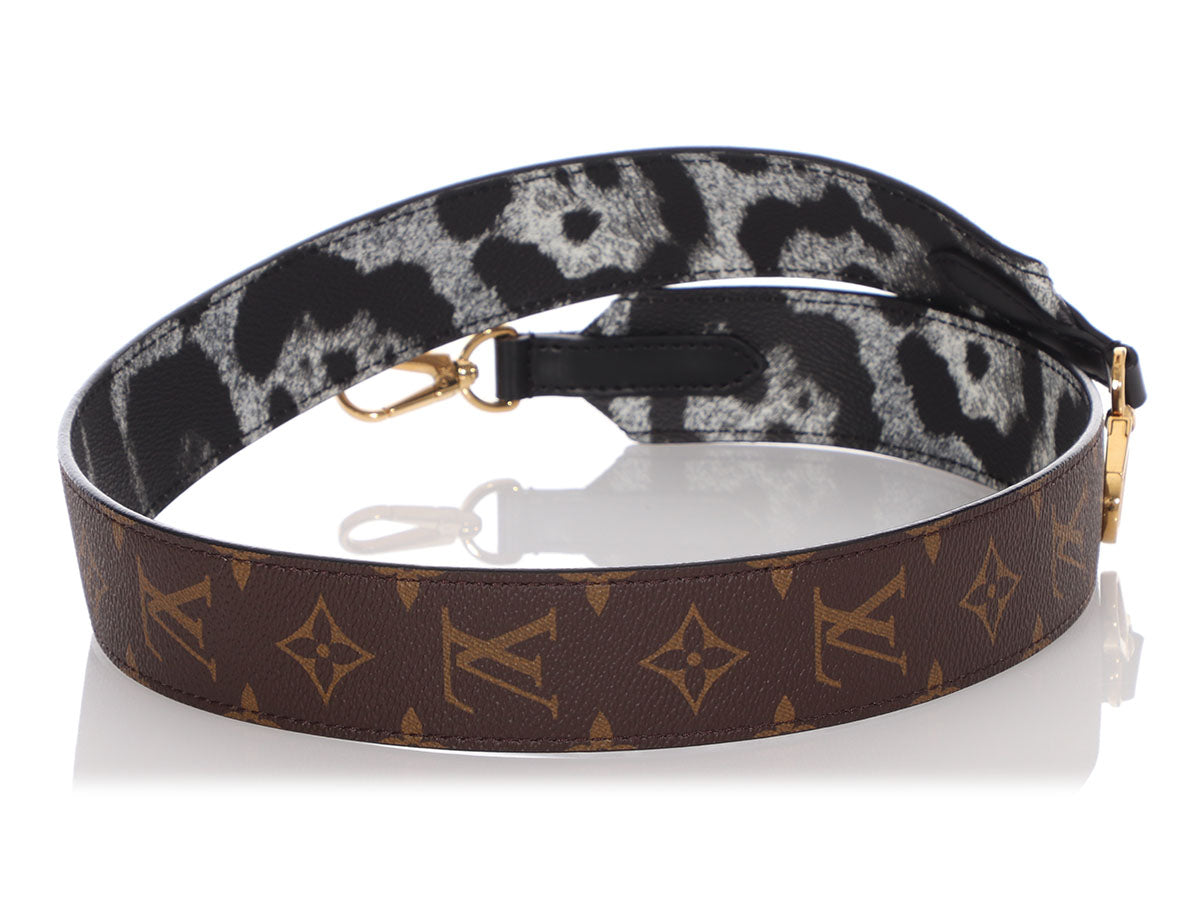 LOUIS VUITTON Monogram Adjustable Bandouliere Shoulder Strap Black 1193966