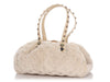 Louis Vuitton White Mink Cabochon Demi Lune