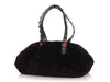 Louis Vuitton Black Mink Cabochon Demi-Lune