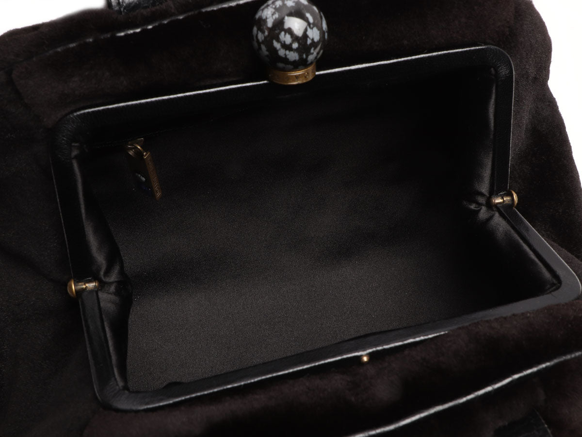 Coussin mink crossbody bag Louis Vuitton Black in Mink - 32020651