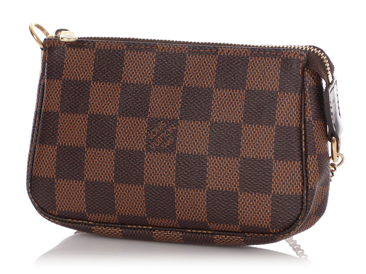 Louis Vuitton Brown Damier Ebene Félicie Pochette Gold Hardware