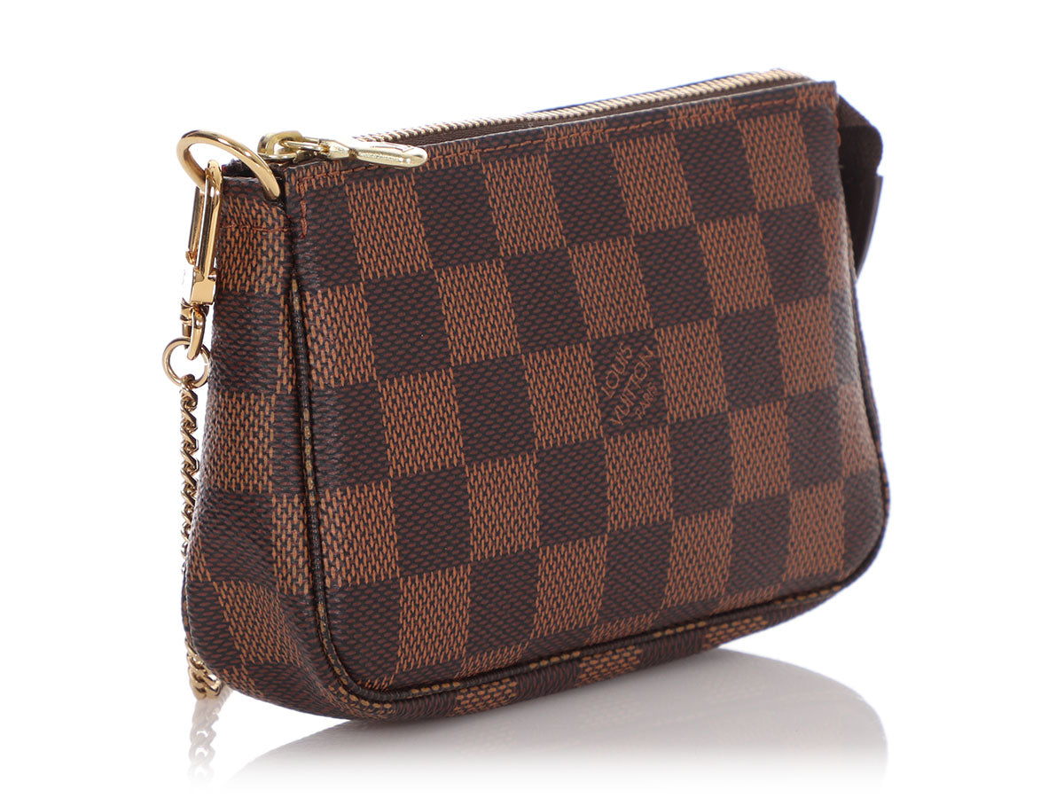 Bags, Louis Vuitton Mini Pochette Damier Ebene Authentic