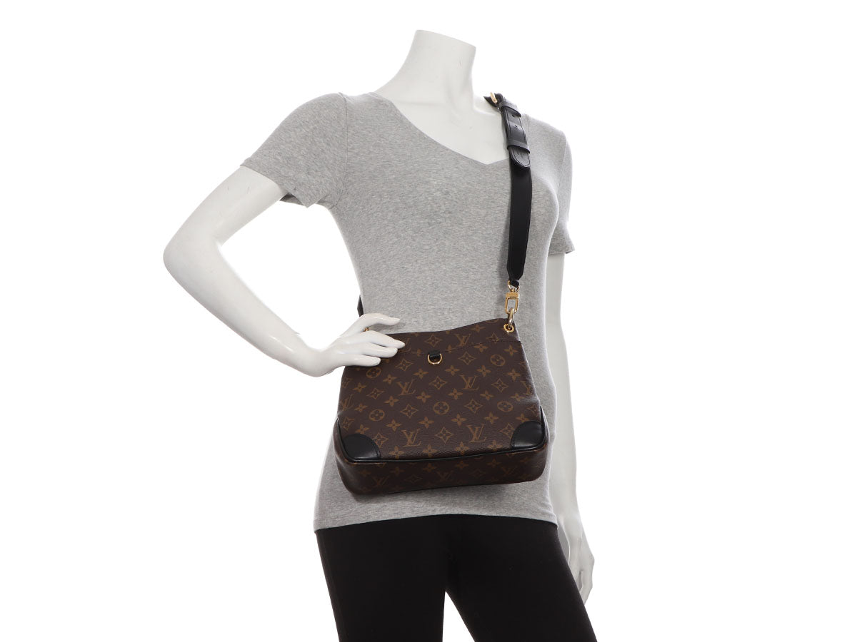 Brown Louis Vuitton Monogram Odeon PM Crossbody Bag